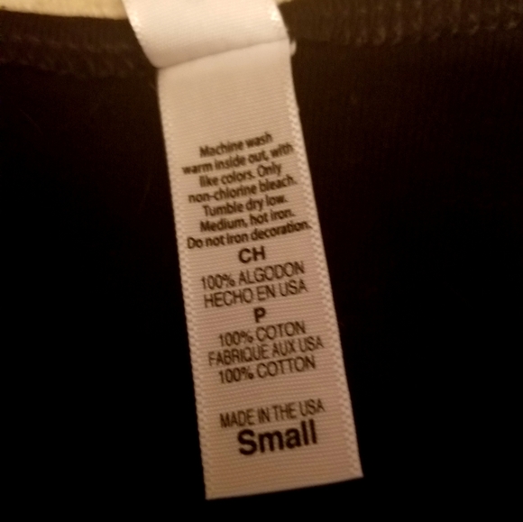 Black cotton tank top with rhinestones - Picture 4 of 5